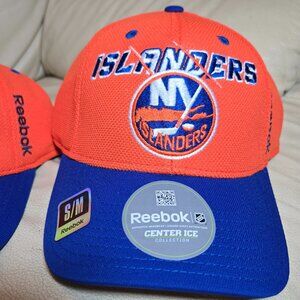 Reebok NHL NEWYORK ISLANDERS Center Ice Flex Fitted Cap Hat Size: S/M   L/XL